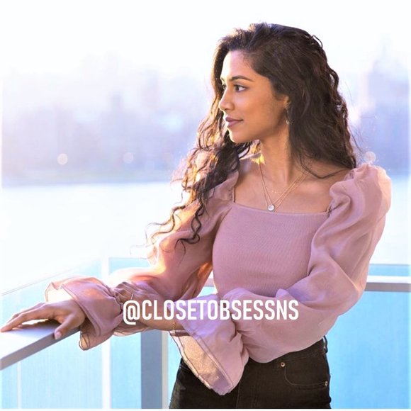 ZARA Knit Top with Puff Sleeves* - Picture 13 of 15